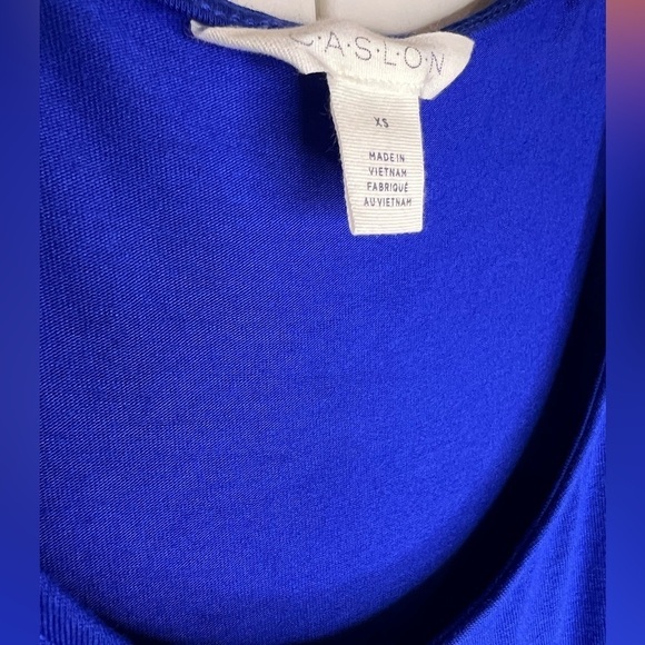 019. NWT CASLON Blue Maxi Dress Side Slit XS - Picture 9 of 11